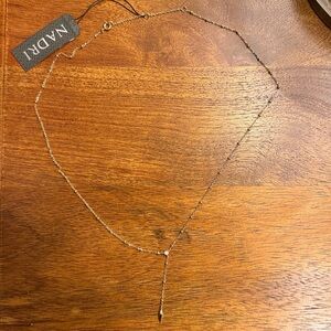 Nadri Gold CZ Lariat Necklace for Women NWT